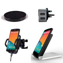 iPhone receiver & 3 x QI Wireless Charging Package
