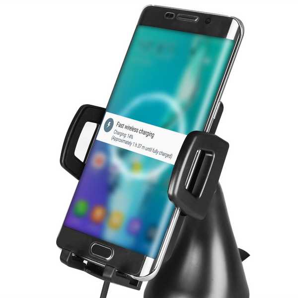 Qi 3 Coil Fast Charge Wireless Car Phone Cradle